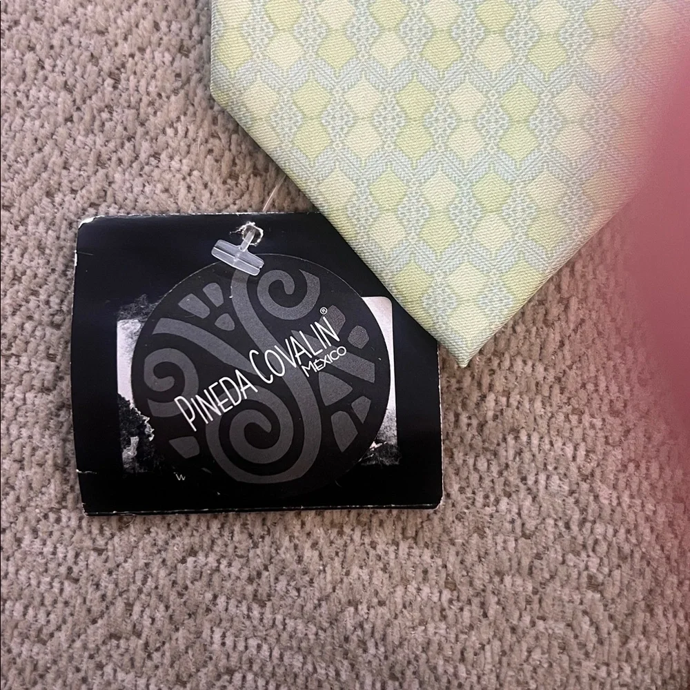 Pineda Covalin Pastel Green Patterned Tie